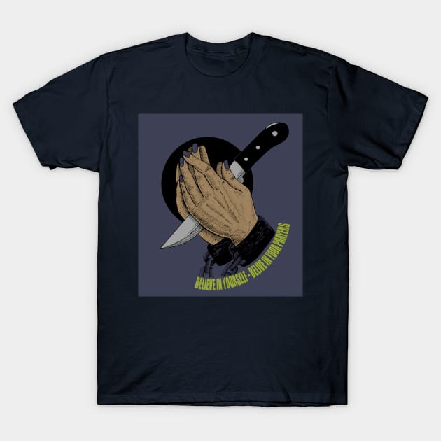 prays hand/don't lies T-Shirt by svksesmatamv